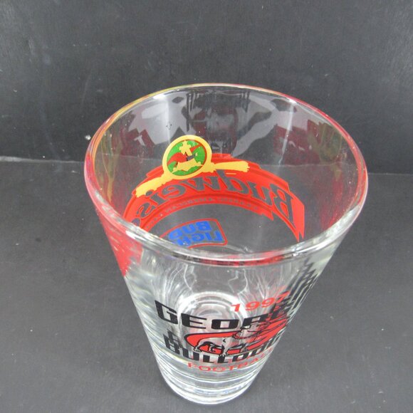 Budweiser Bud Light Logo 1997 Georgia Bulldogs Football Libbey Glass 10 Oz - Picture 5 of 8